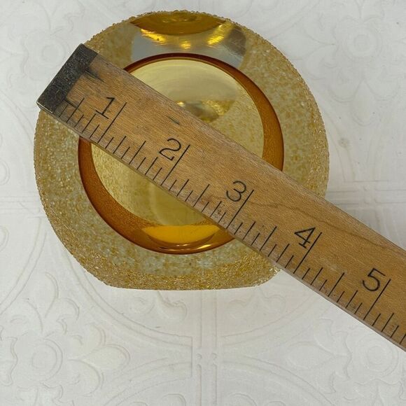 Fifth Avenue Amber Crystal Frosted Votive Candle Holder - Picture 6 of 7